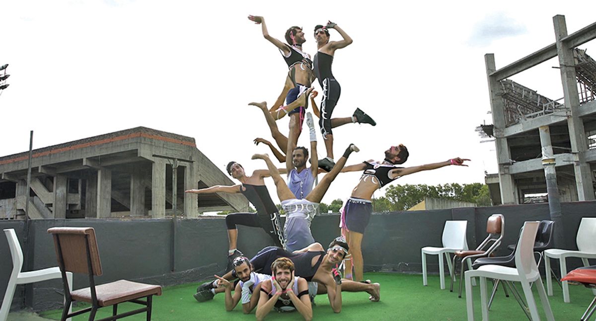 The Argentinian artist collective Básica TV features in a video at Nada Miami ©Un Estudios