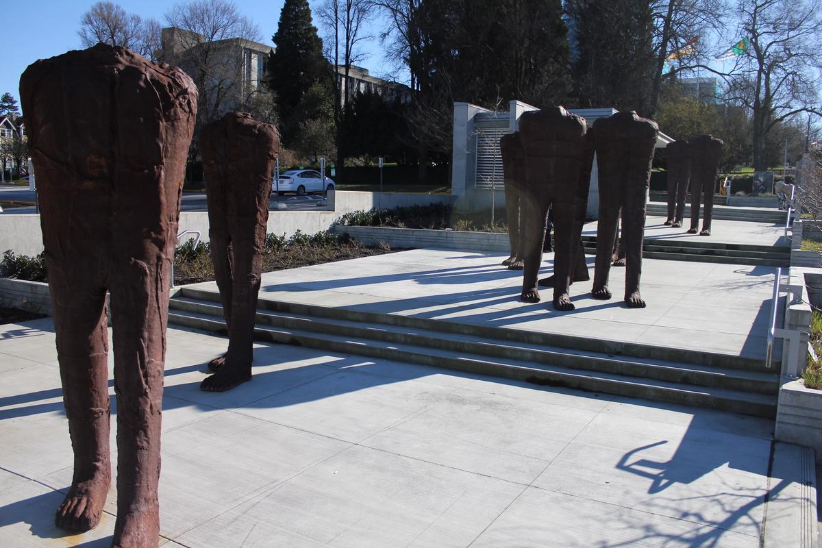Magdalena Abakanowicz's Headless Walking Figures in Vancouver © GoToVan via Flickr