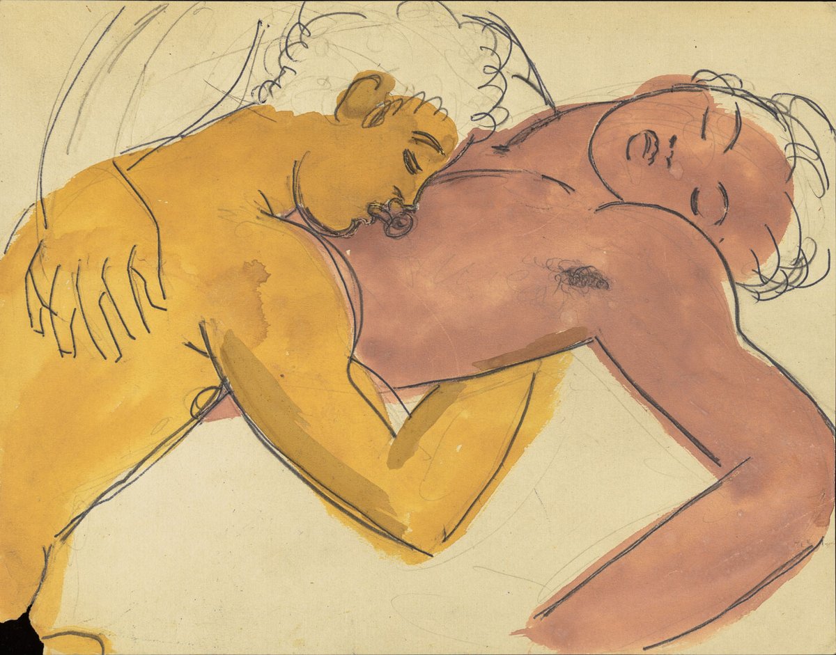 Duncan Grant's Untitled Drawing (around 1946-59) Charleston Trust © The Estate of Duncan Grant, licensed by DACS 2022