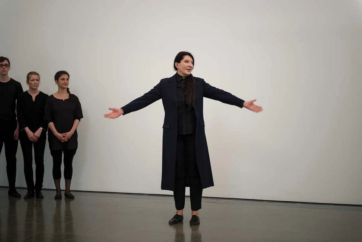 512 Hours, Marina Abramović’s 2014 show at London’s Serpentine Galleries; the institution held meetings for participants and staff received several months of training Photo: Velar Grant/Alamy Stock Photo