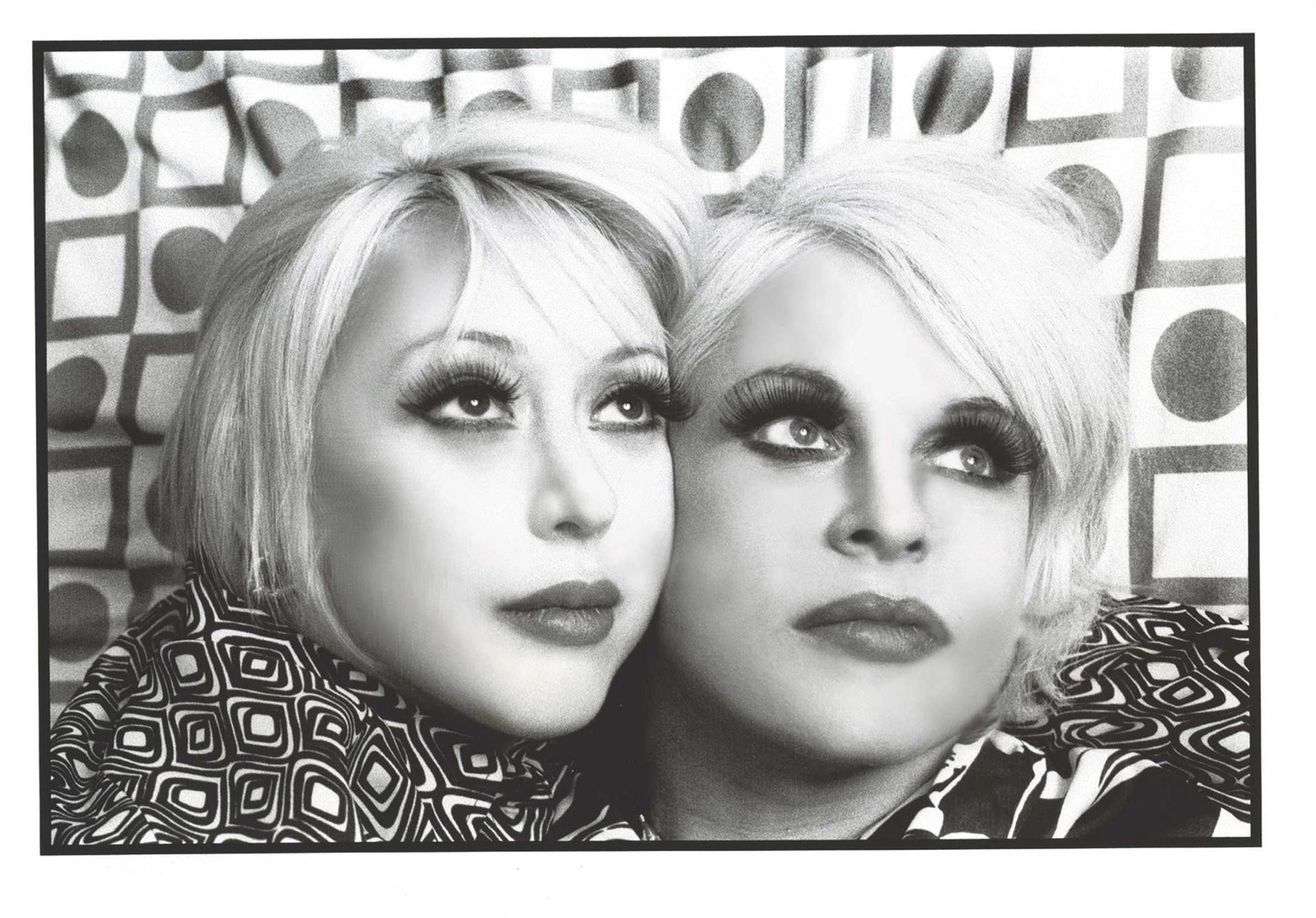 Genesis Breyer P-Orridge and her partner Lady Jaye, who, over a period of nearly 20 years, both had a series of cosmetic procedures to become more and more physically alike Photo: Laure Leber; Courtesy of Pioneer Works


