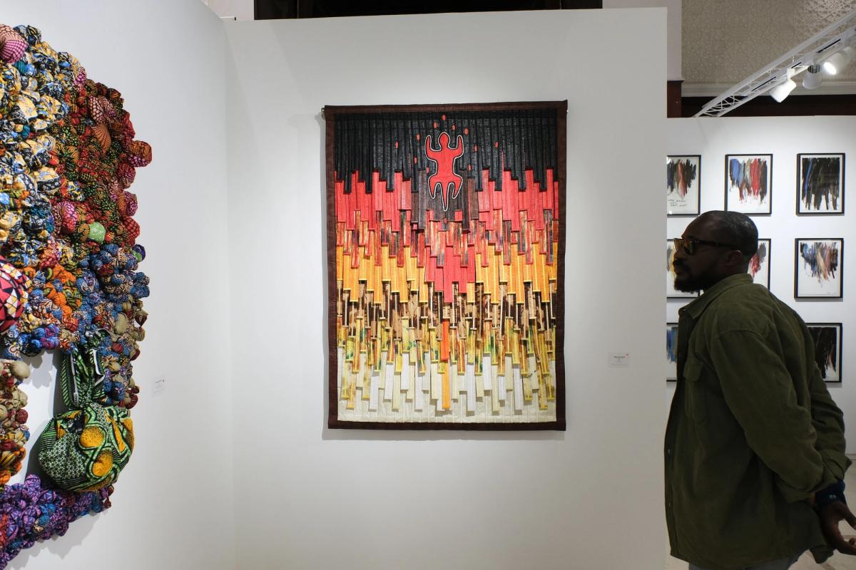 Installation view of the 1-54 Contemporary African Art Fair in Marrakech. Copyright Salah Bouade. Courtesy 1-54 Contemporary African Art Fair