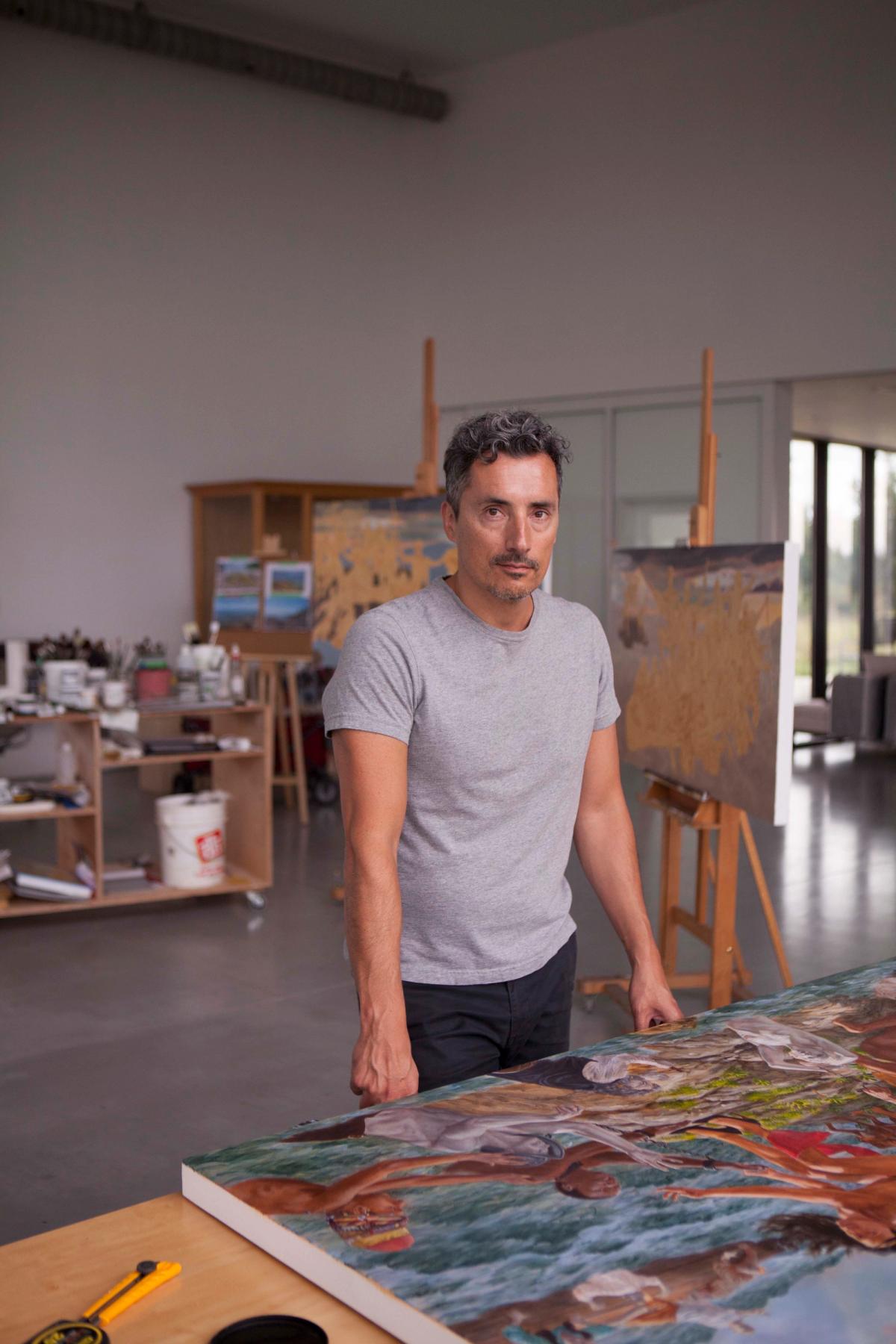Kent Monkman in his studio
Aaron Wynia