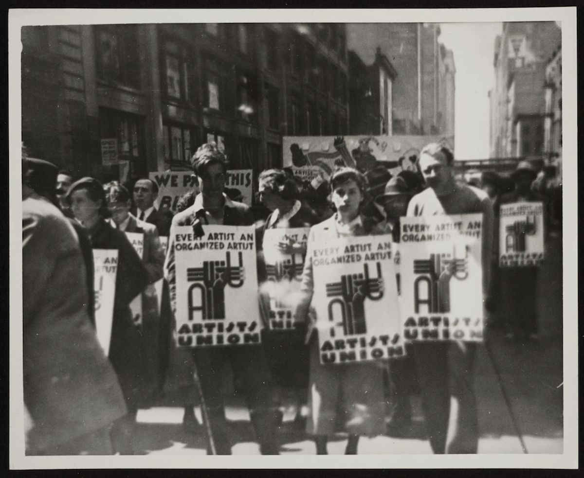 In the 1930s, the Artists’ Union was instrumental in creating the Works Progress Administration’s Federal  Art Project Irving Marantz; courtesy of the Smithsonian Institution