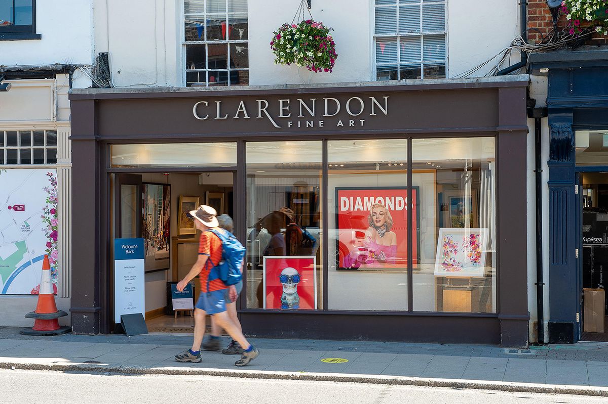 Clarendon Fine Art gallery in Marlow, Buckinghamshire, has more than 80 retail outlets including 13 on cruise ships, and turned over almost £95m in 2023, compared with Lisson’s £49.9m turnover in the same year
Photo: Maureen McLean/Alamy Stock Photo