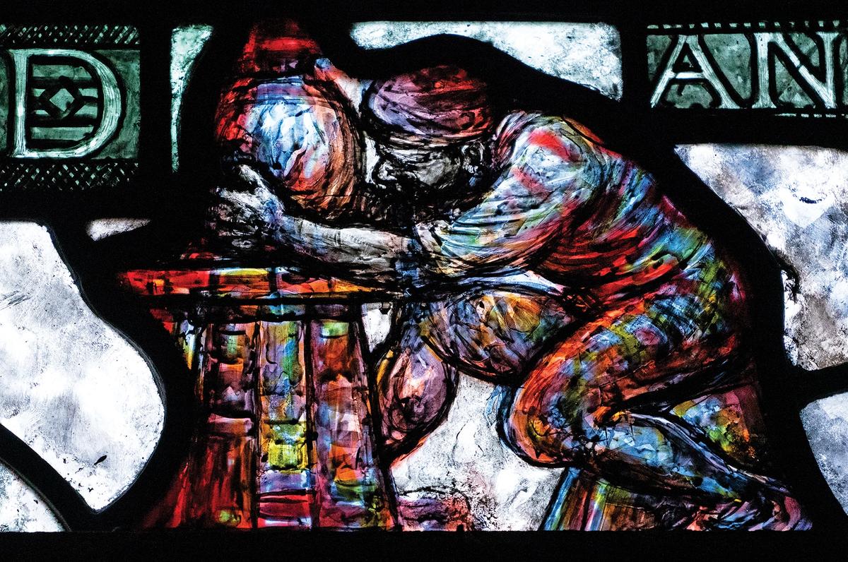 Detail of The Potter (1923), at the Church of the Most Holy Rosary in Bridge a Crinn, County Louth, Ireland
Photo: Jozef Vrtiel