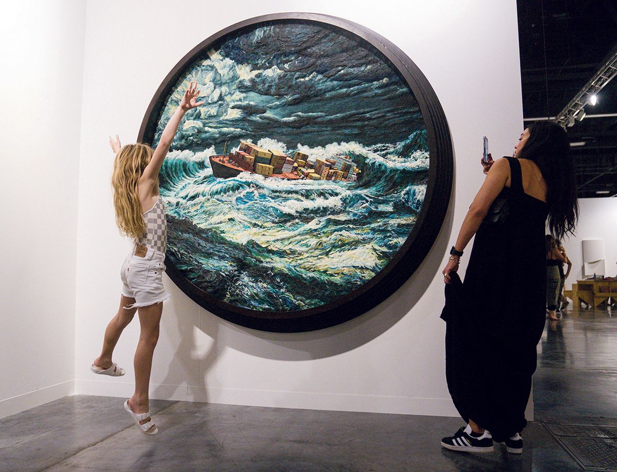 Stormy weather on the horizon? Lxs mareadxs (2022) by Argentine art collective Mondongo Photo: Eric Thayer