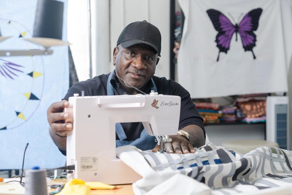 When Tyler began quilting in prison he found a connection to the textile work of his mother and grandmother

Dorian Hill, courtesy of the Artist and Library Street Collective