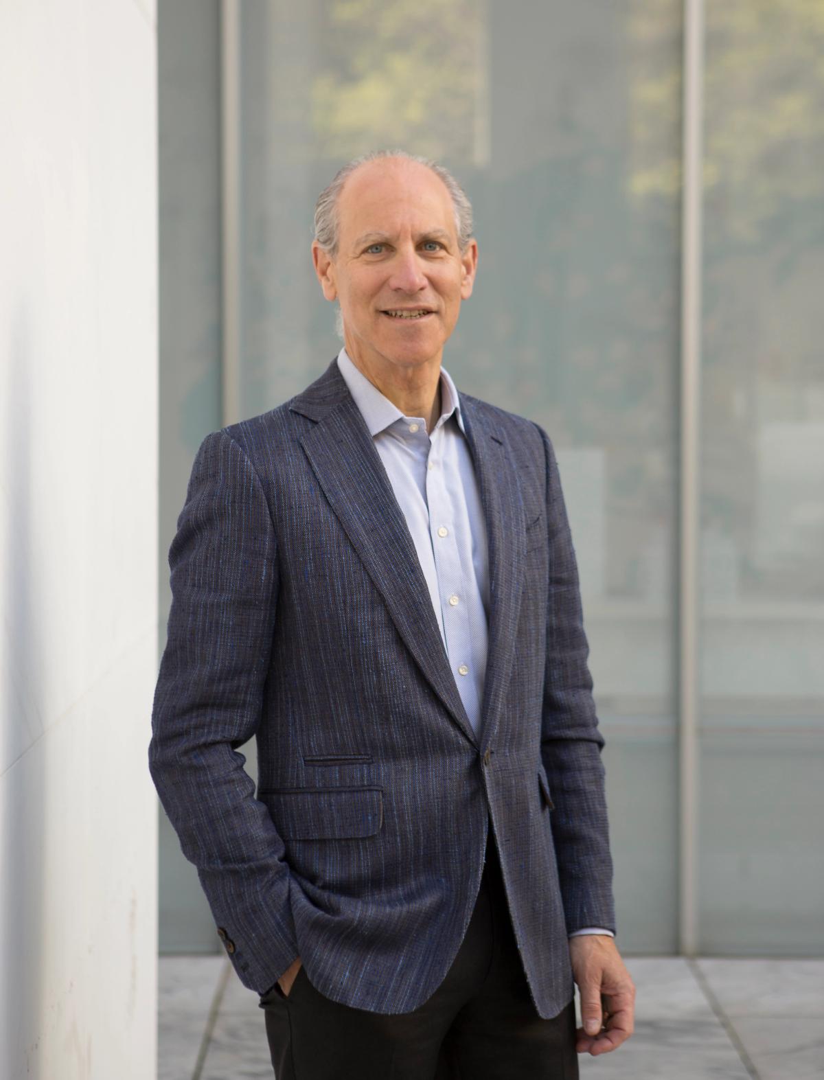 Lowry stepped down last month after 30 years as director The Museum of Modern Art, New York

Lowry photographed in the museum
