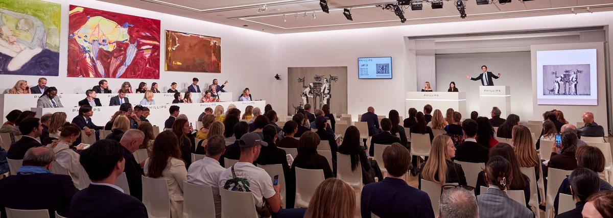 Phillips's New York salesroom on 17 May Courtesy Phillips