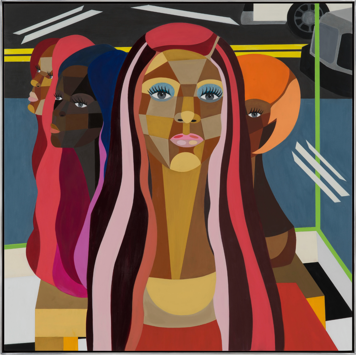 Where My Girls At? (2024) by Derrick Adams ©Derrick Adams Studio
Courtesy the artist and Gagosian