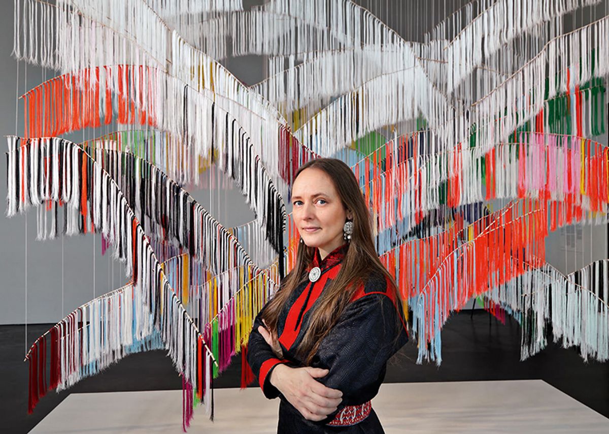 A monumental work by Outi Pieski will be installed in the principal building in Oslo’s new government district Heikki Tuuli