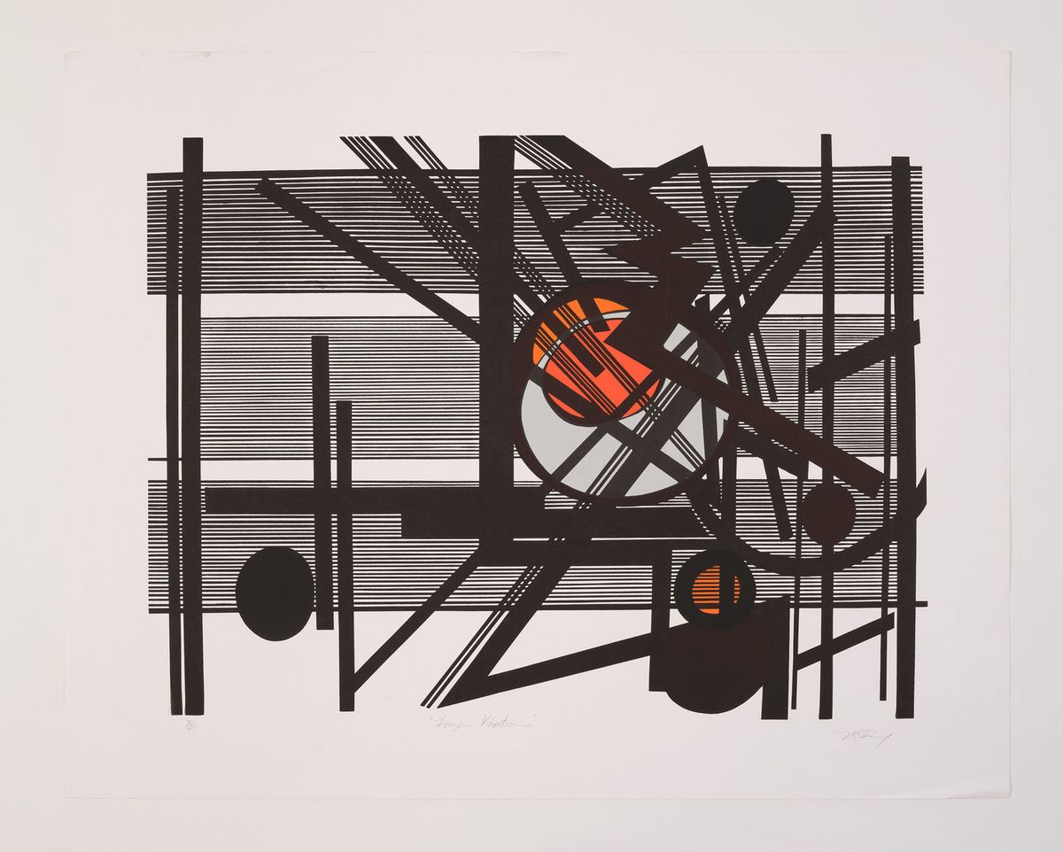 Mavis Pusey’s 1968 screenprint, Frozen Vibration, will be on show at the Hammer © Estate of Mavis Pusey