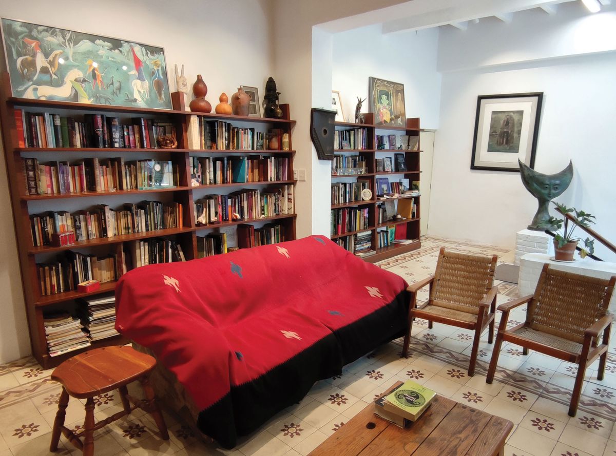 Leonora Carrington’s living room in Mexico City Photo: © Casa Estudio Leonora Carrington UAM