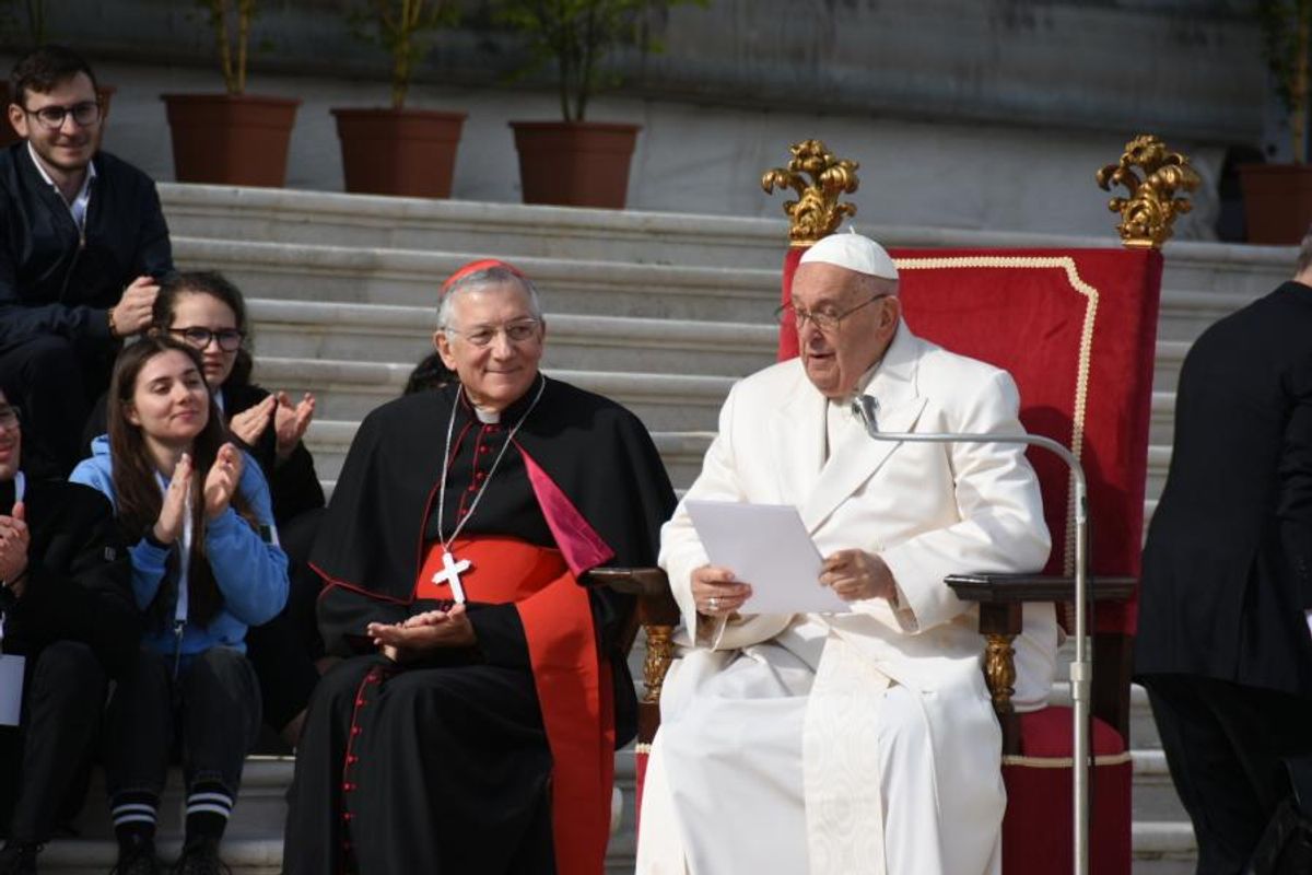 Pope Francis at the Santa Maria della Salute on his visit to Venice Courtesy Città di Venezia