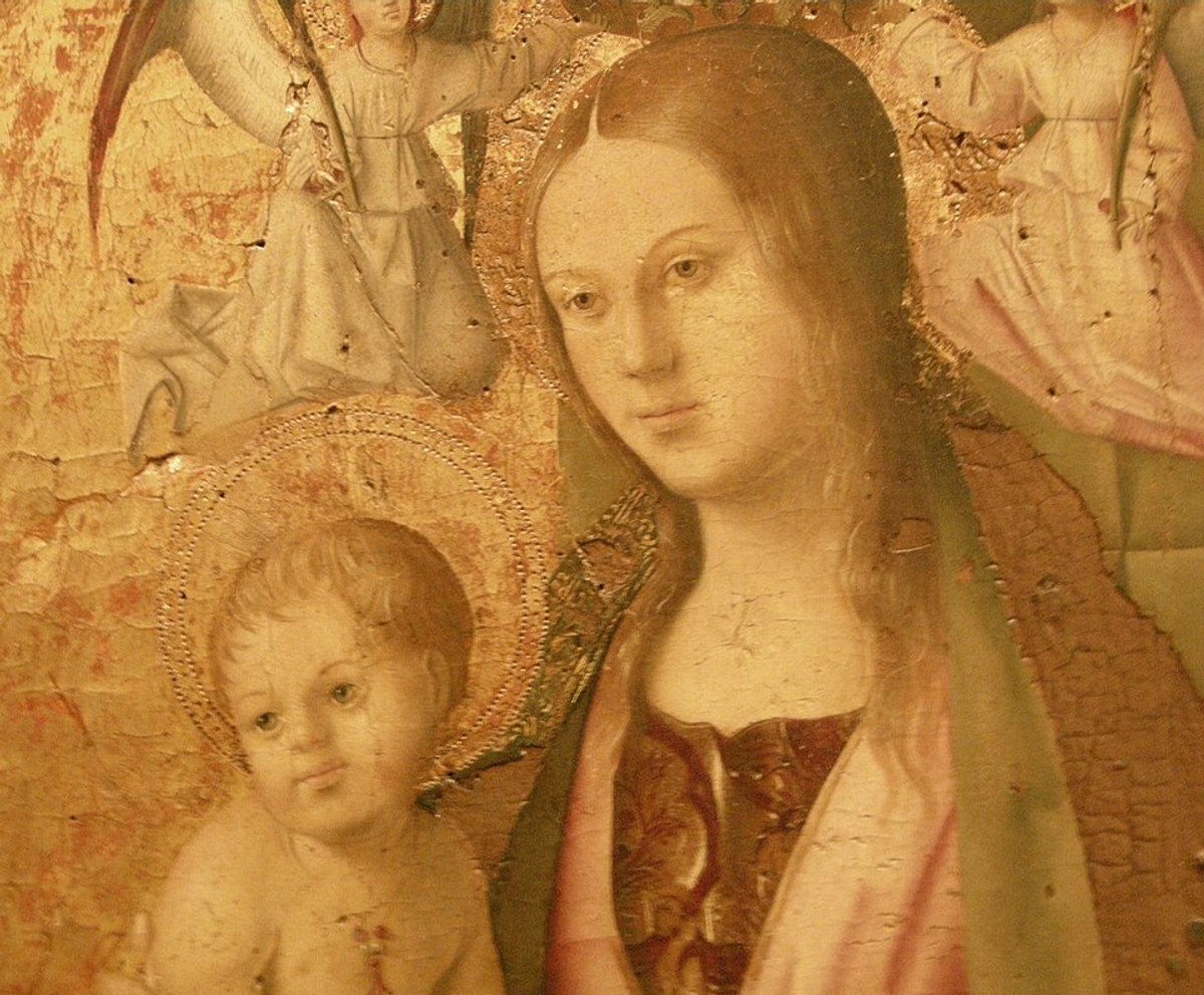 The Madonna del Rosario was one of the three Polittico di San Gregorio panels stolen from the Museo Regionale di Messina
Photo: Sailko; Courtesy Wikimedia Commons