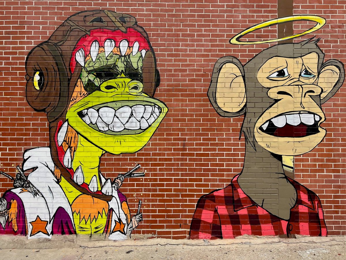 A Bored Ape Yacht Club mural in New York Photo by Todd Van Hoosear, via Flickr