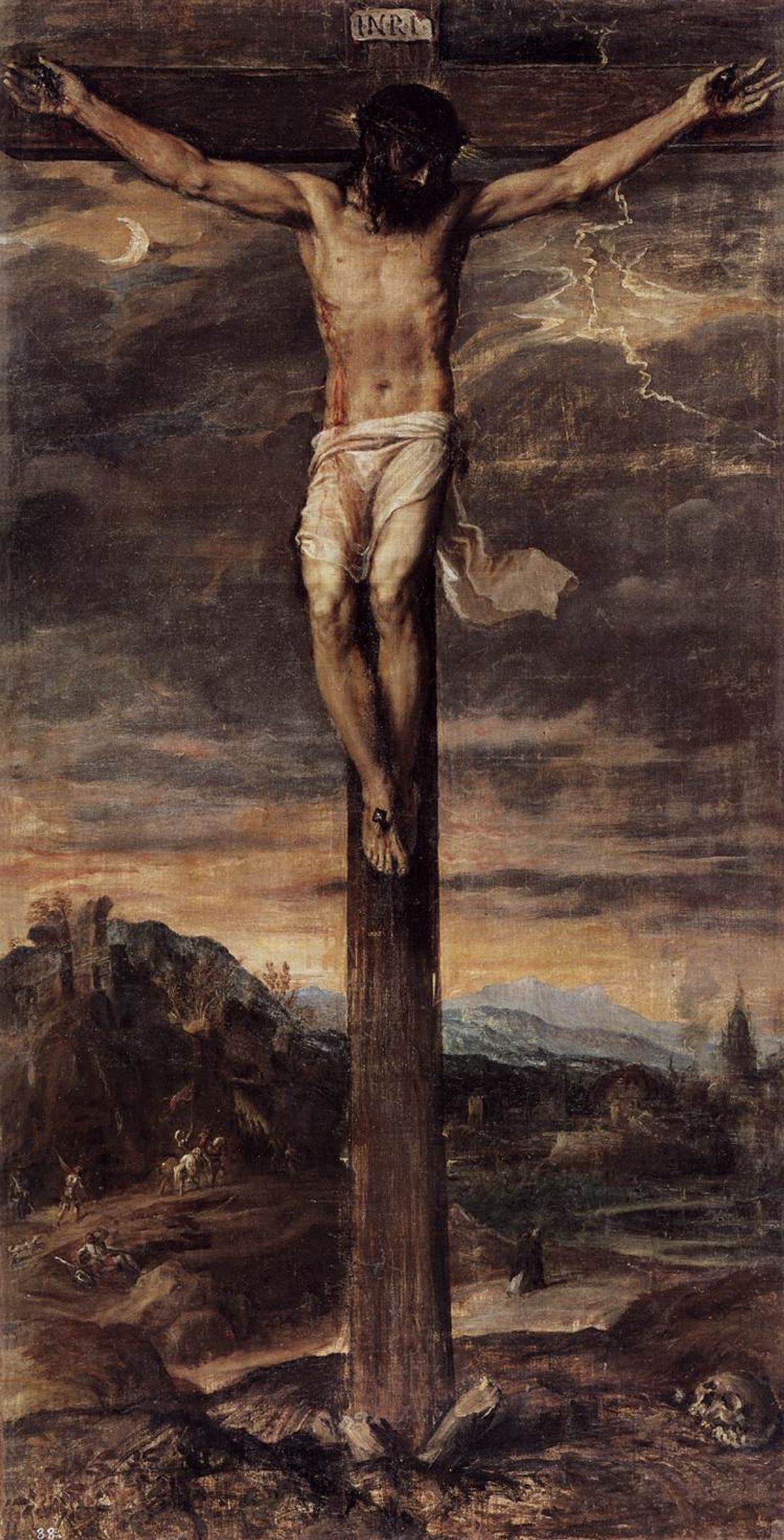 Titian's Crucifixion (around 1555) Via wikicommons