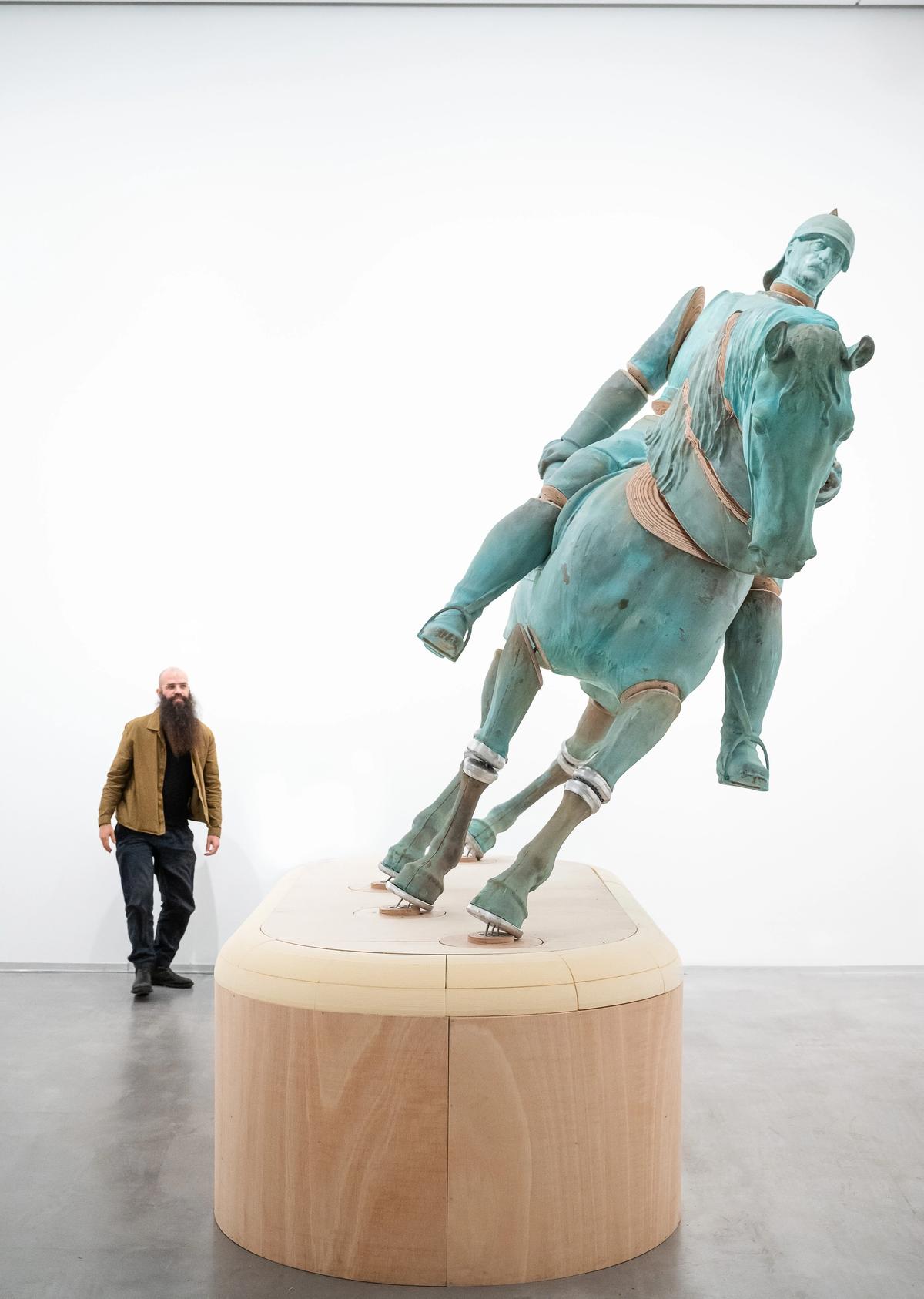 Julius von Bismarck at the opening of When Platitudes Become Form at the Berlinische Galerie Photo: © Harry Schnitger