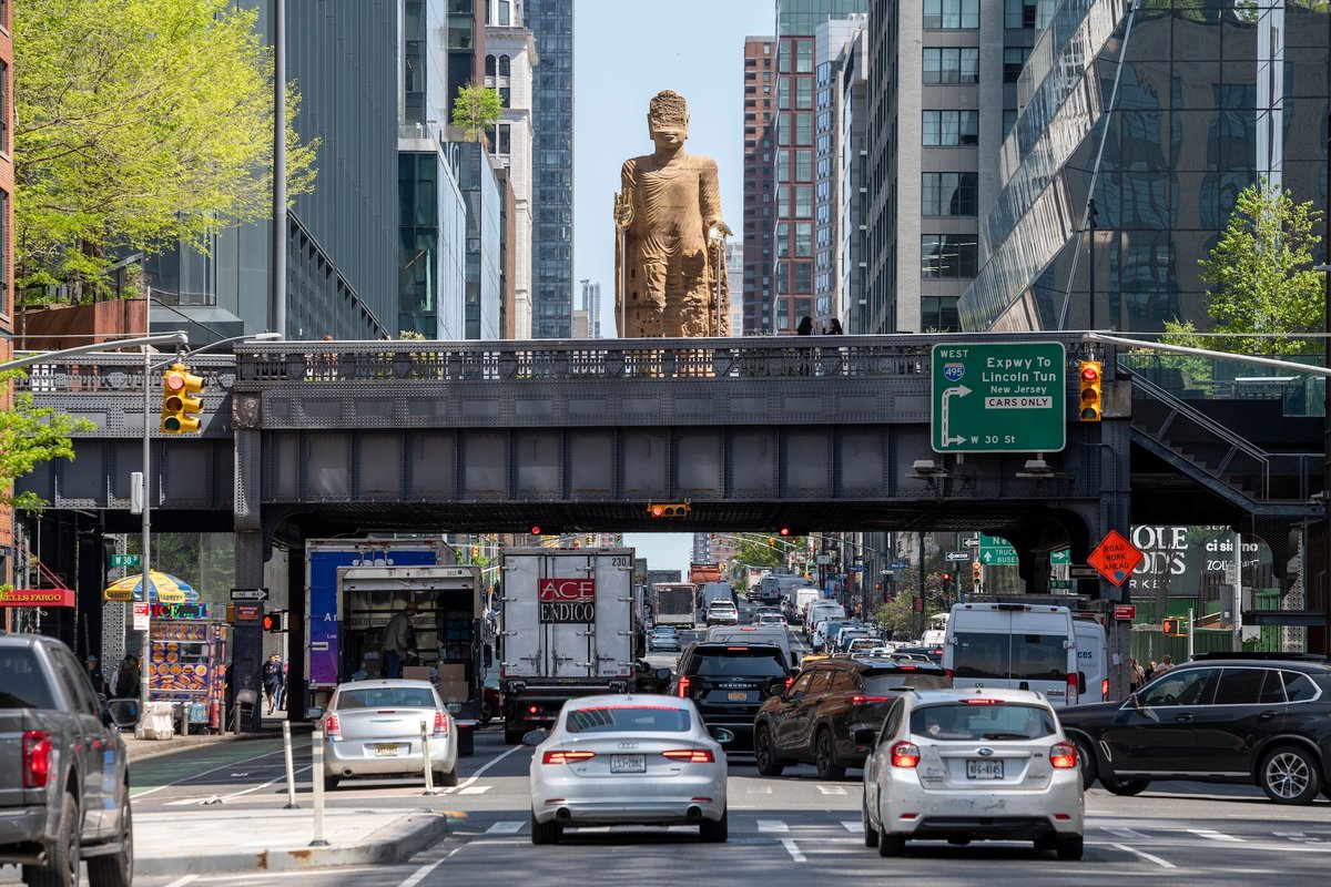 Tuan Andrew Nguyen, The Light That Shines Through the Universe, 2026. A High Line Plinth commission. On view until autumn 2027 Photo by Timothy Schenck. Courtesy of the High Line