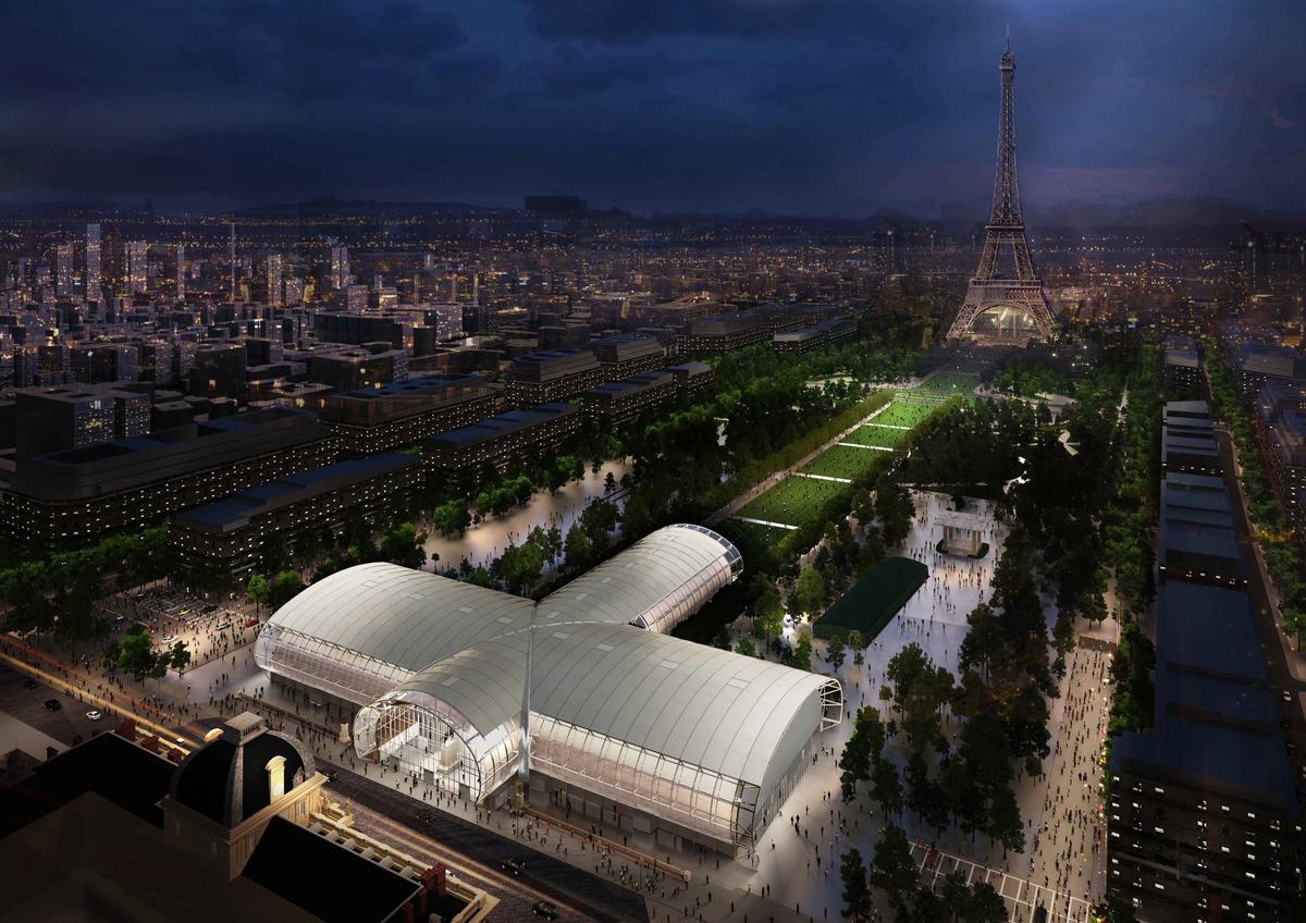 Le Grand Palais Éphémère, the new fair's venue © Willmotte & Associés Architectes