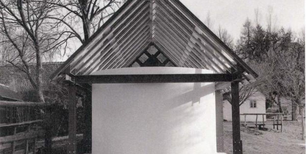 Walter Pichler's House for the Troughs, Front View, 2001 Photo: Elfi Tripamer