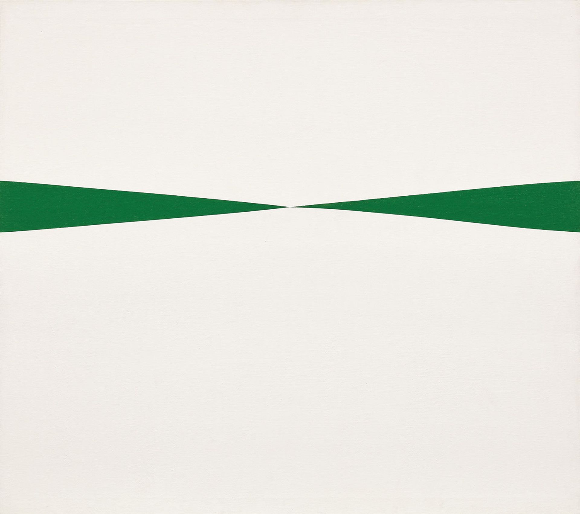 Carmen Herrera’s Blanco y Verde (1966) goes under the hammer at Phillips Courtesy of Phillips