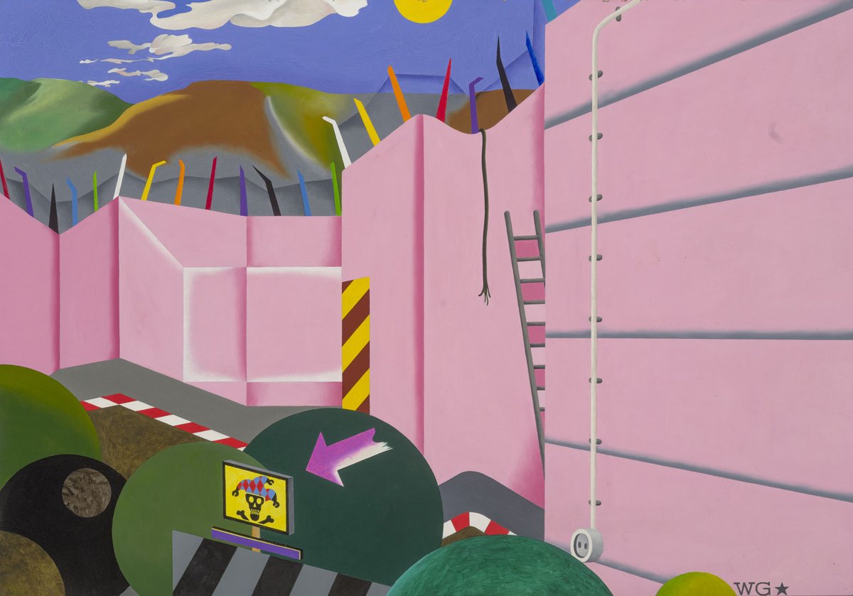 Wasja Götze's Die reizende Mauer (1988, the lovely wall) is part of the Point of No Return exhibition © Künstler