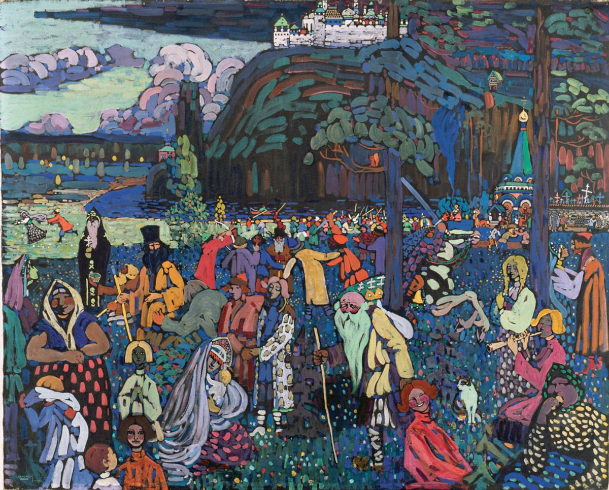 A Colorful Life (1907) by Wassily Kandinsky Lenbachhaus, via Wikimedia Commons