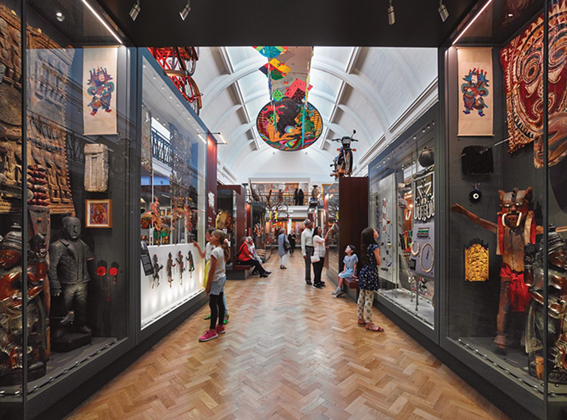 The Horniman’s World Gallery celebrates cultures and creativity by displaying more than 3,000 objects Photo: Ralph Appelbaum Associates / Andrew Lee. Courtesy of the Horniman Museum and Gardens