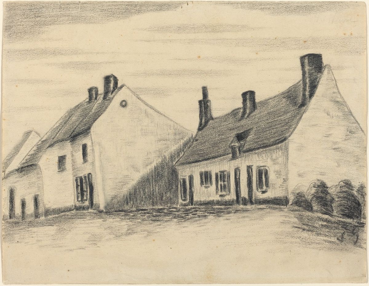 Vincent van Gogh (here attributed), The Zandmennik House Courtesy of the National Gallery of Art, Washington, DC (Armand Hammer Collection)