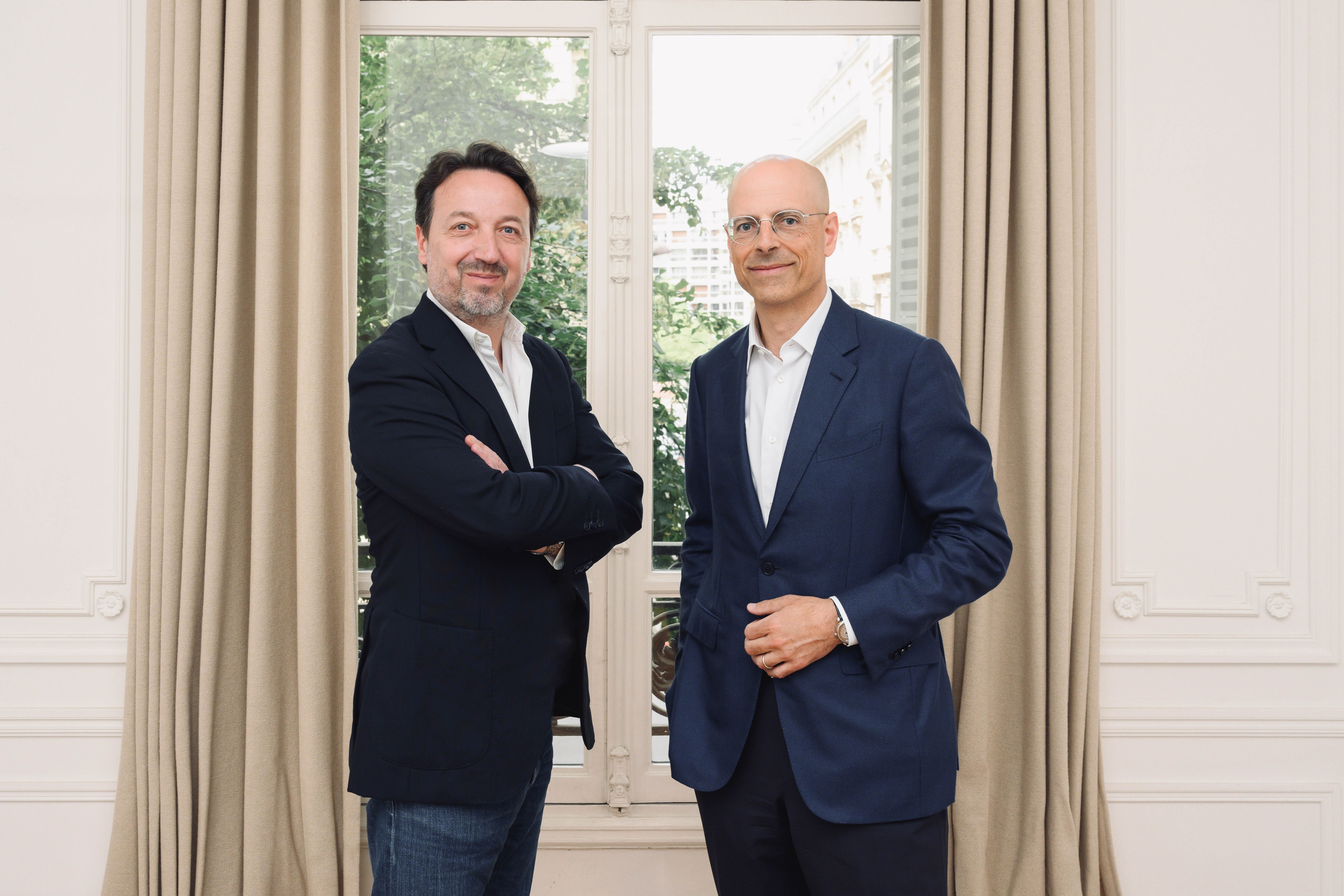 Emmanuel Perrotin (left) and Nadra Moussalem 

© Jean Picon