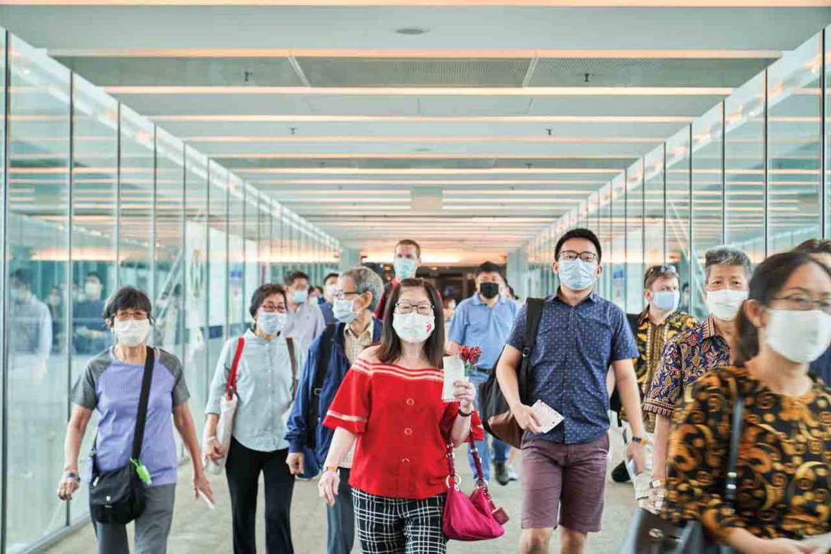 Singapore’s borders are open only to residents and permit holders, subject to quarantine Lauryn Ishak/Bloomberg via Getty Images