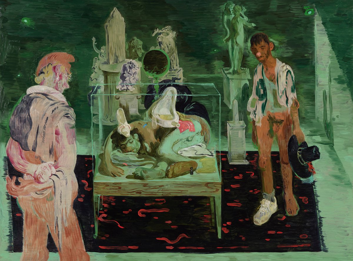 Salman Toor, Museum Boys (2021) © Salman Toor. Courtesy of the artist and Luhring Augustine, New York. Photo: Farzad Owrang