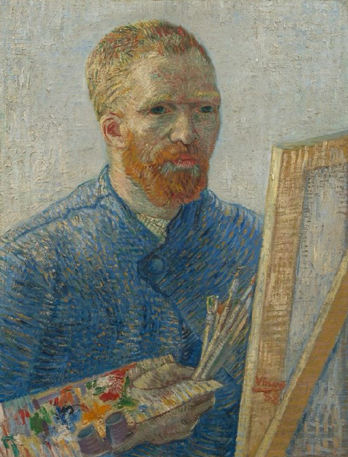 Van Gogh’s Self-portrait as an Artist (December 1887-February 1888)
Van Gogh Museum, Amsterdam (Vincent van Gogh Foundation)