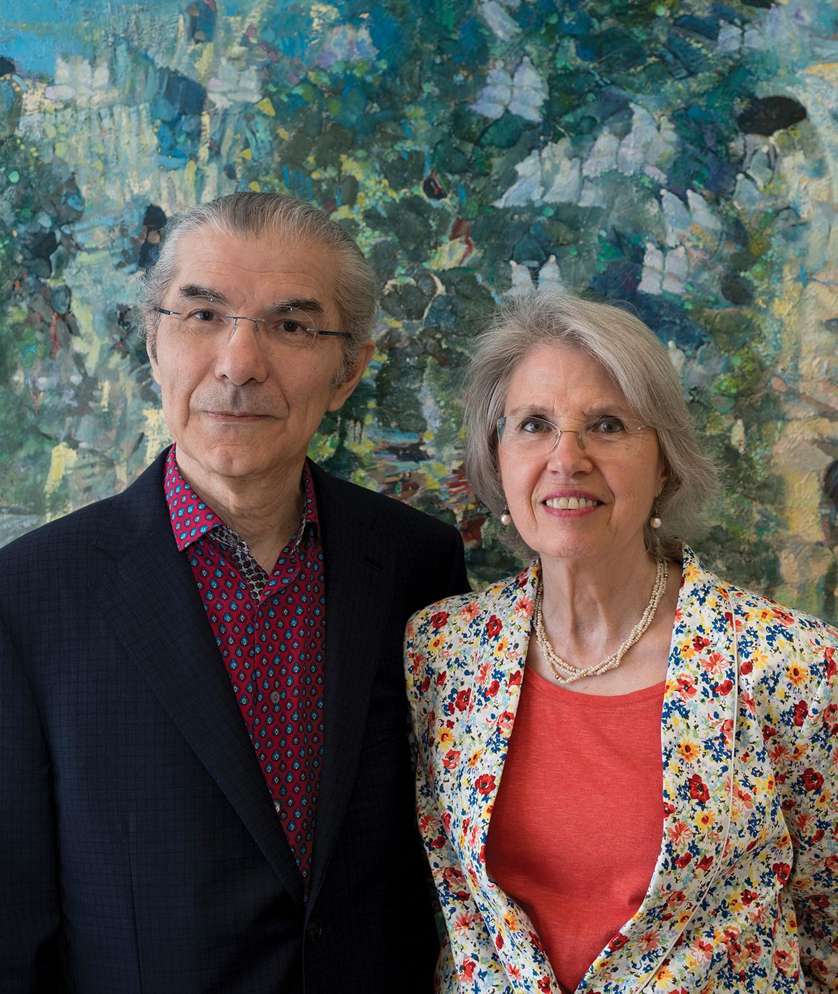 The French-Lebanese dealer and collector Claude Lemand and his wife France Photo: Dahmane