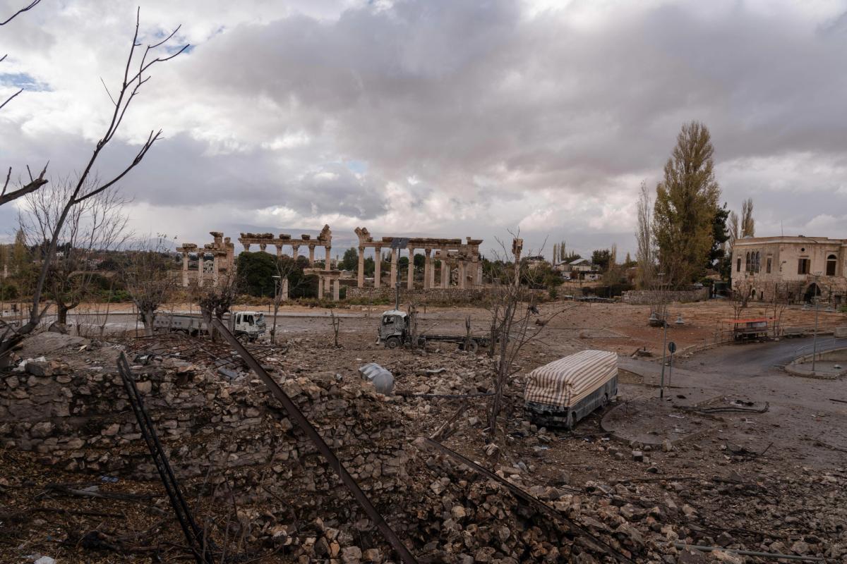 View of damage at the Baalbek Unesco World Heritage Site following a nearby Israeli airstrike

© Ashley Chan/SOPA Images via ZUMA Press Wir