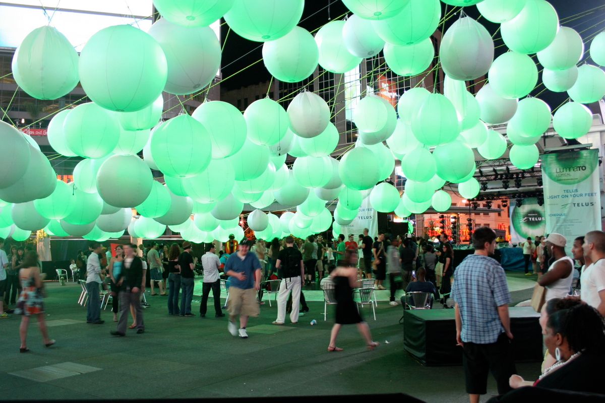 A public art installation during a previous edition of the Luminato Festival in Toronto Photo by Patrick Dinnen, via Flickr