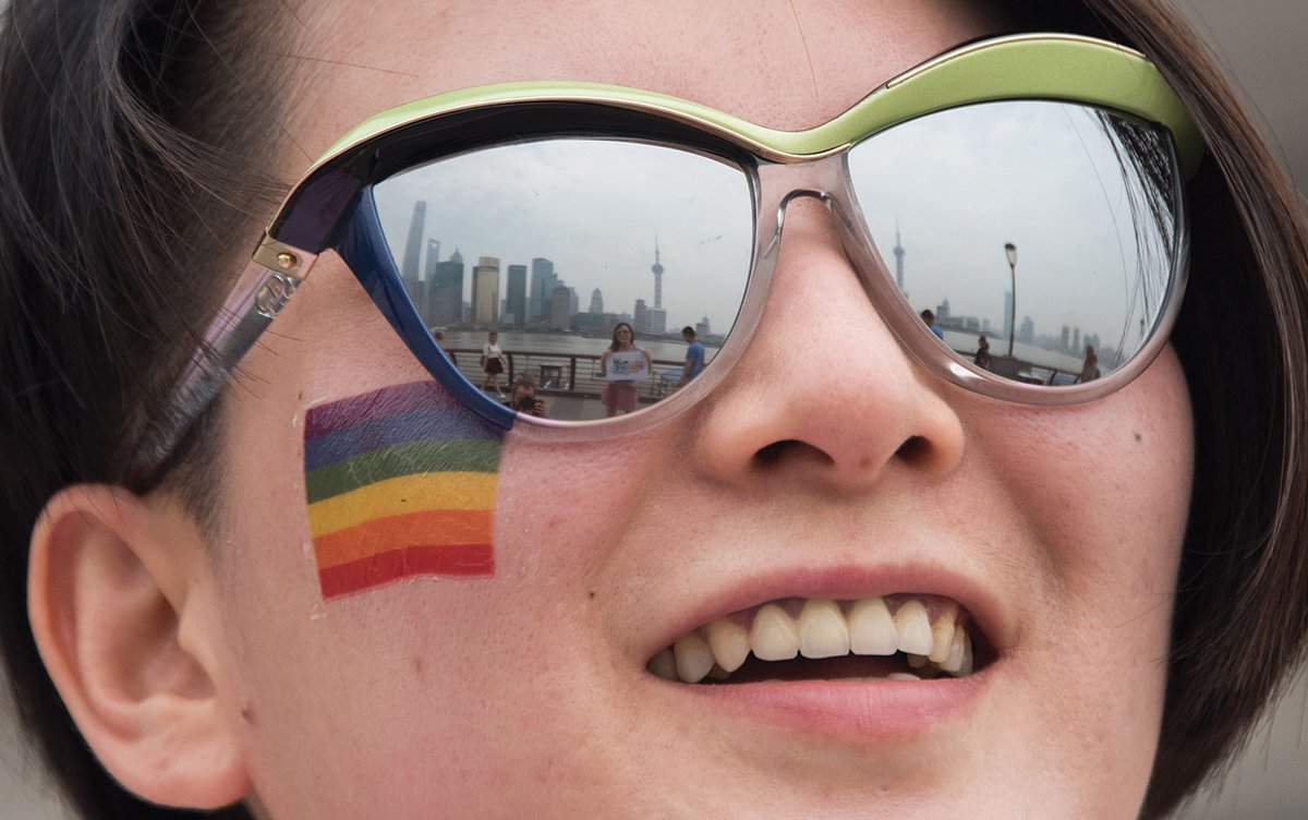 This year's annual crowd-sourced Pride Art exhibition in Shanghai was forced to relocate days before opening, possibly as part of a citywide drugs crackdown Johannes Eisele/AFP/Getty Images