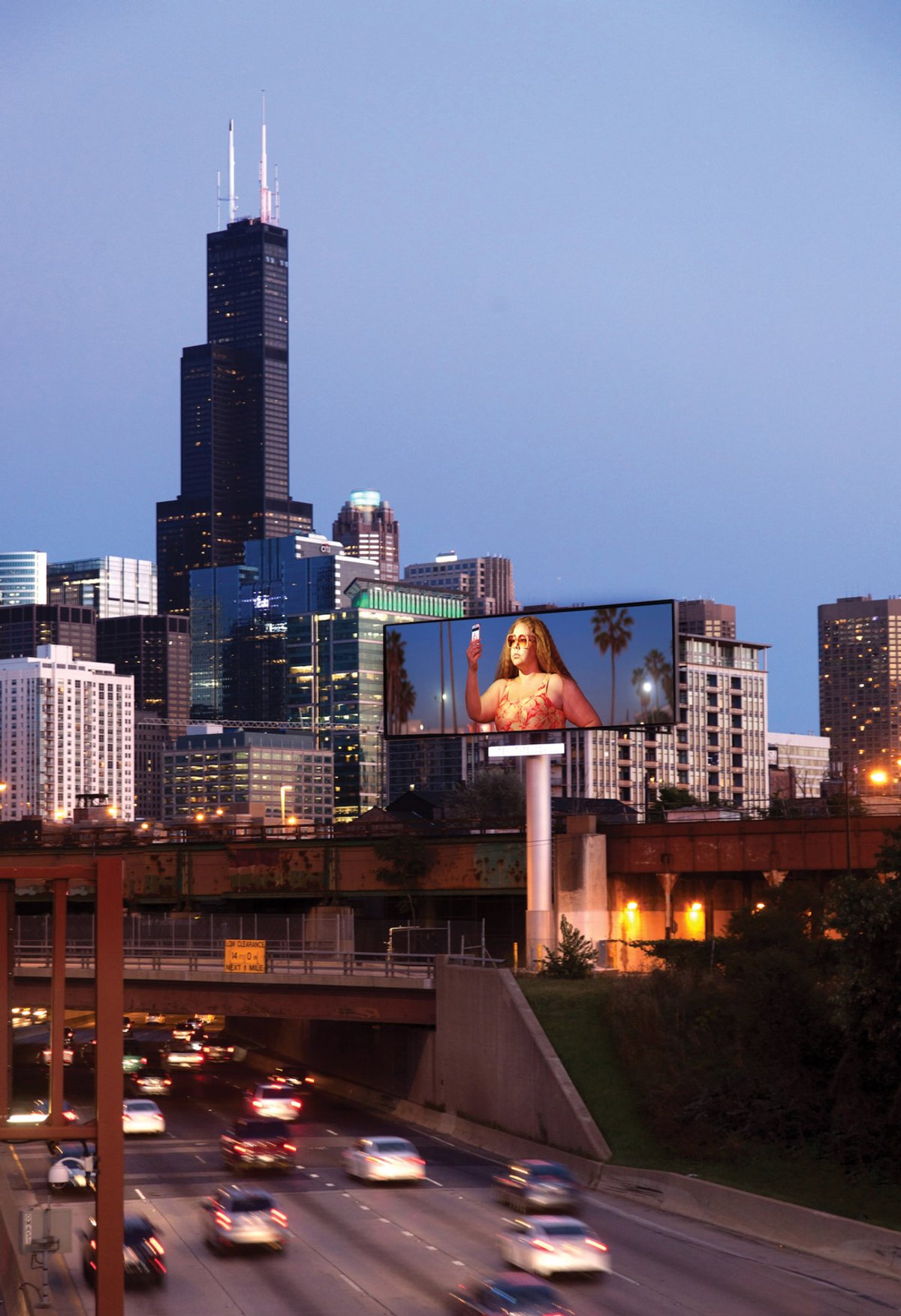 As part of Expo Chicago’s Overide: A Billboard Project, there will be 30 outdoor displays of artists’ work across the city courtesy of Expo Chicago