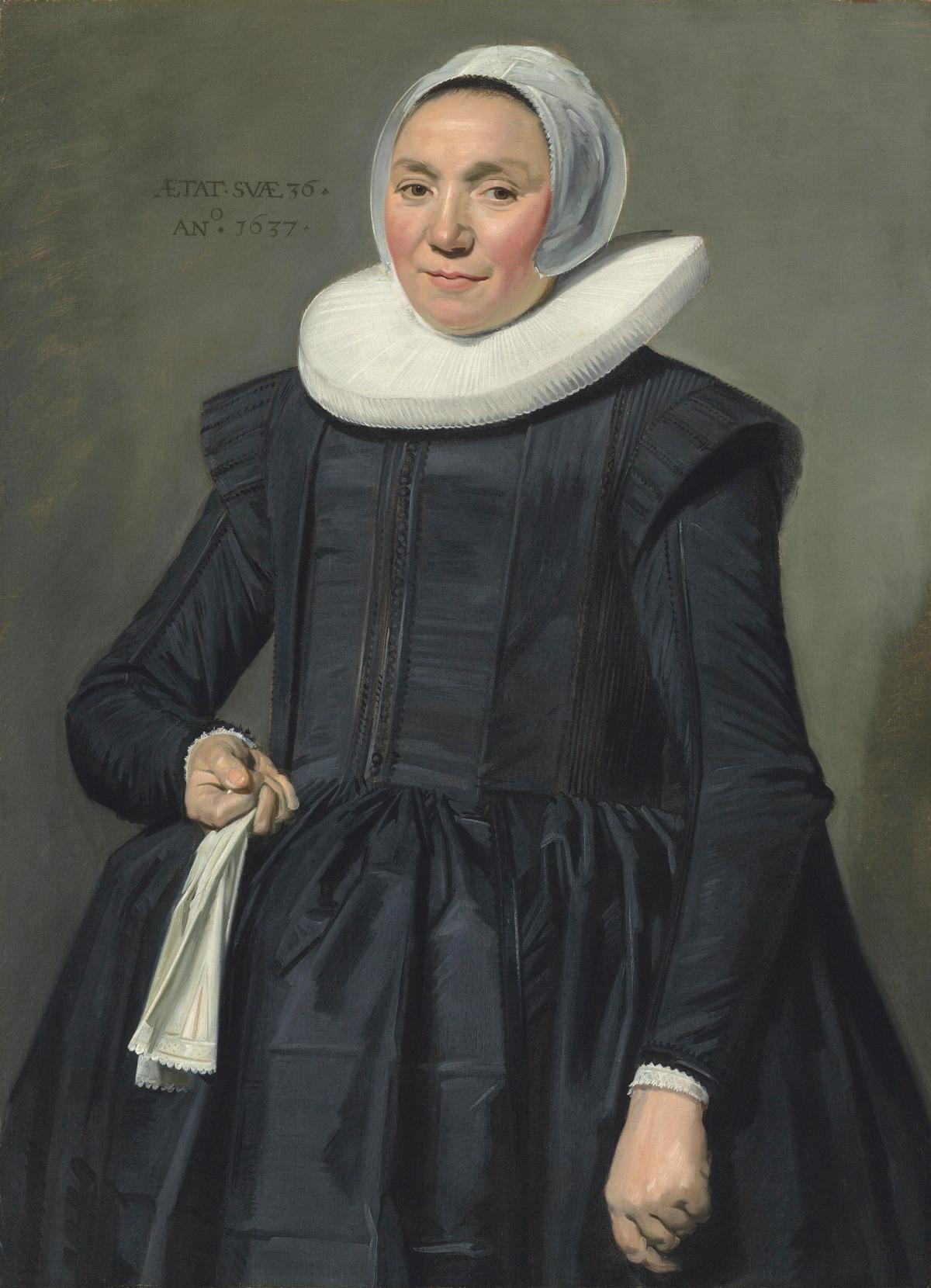 Frans Hals's Portrait of a lady, aged 36 (1637) Courtesy of Christie's