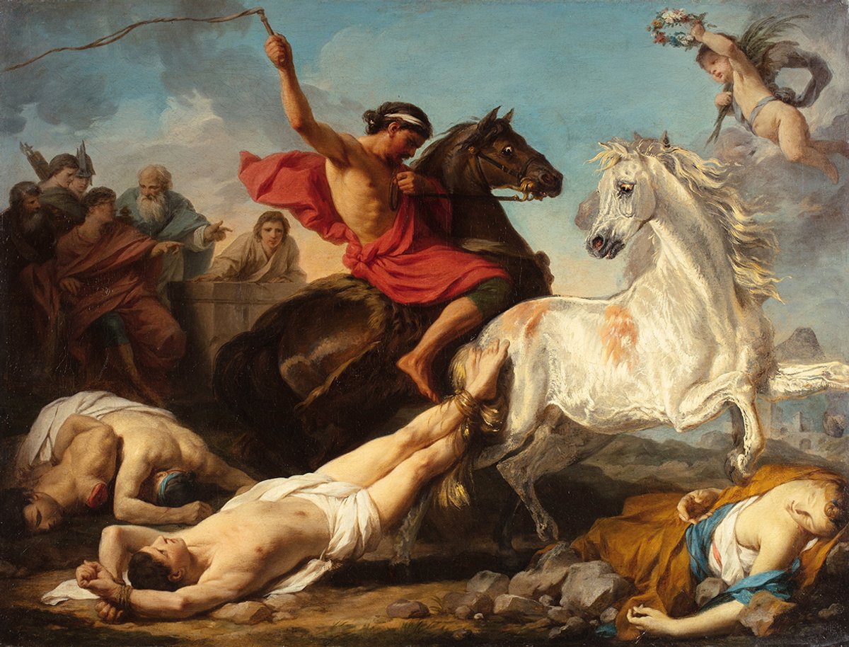 Pierre Subleyras and Théodore Géricault, Martyr of Saint Hippolytus Courtesy of Sotheby's
