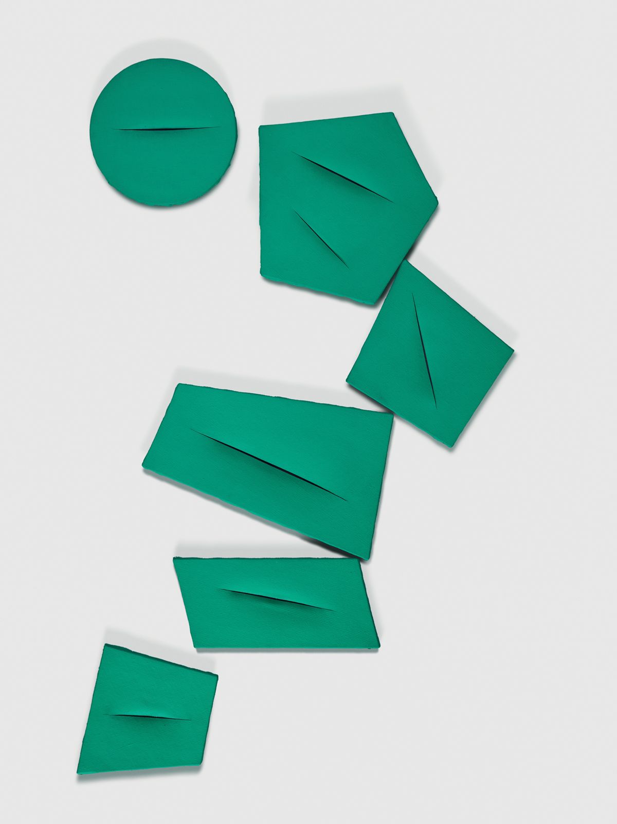 Lucio Fontana's Spatial Concept, The Quanta (1959) © 2018 Fondazione Lucio Fontana/ARS, New York; SIAE, Rome