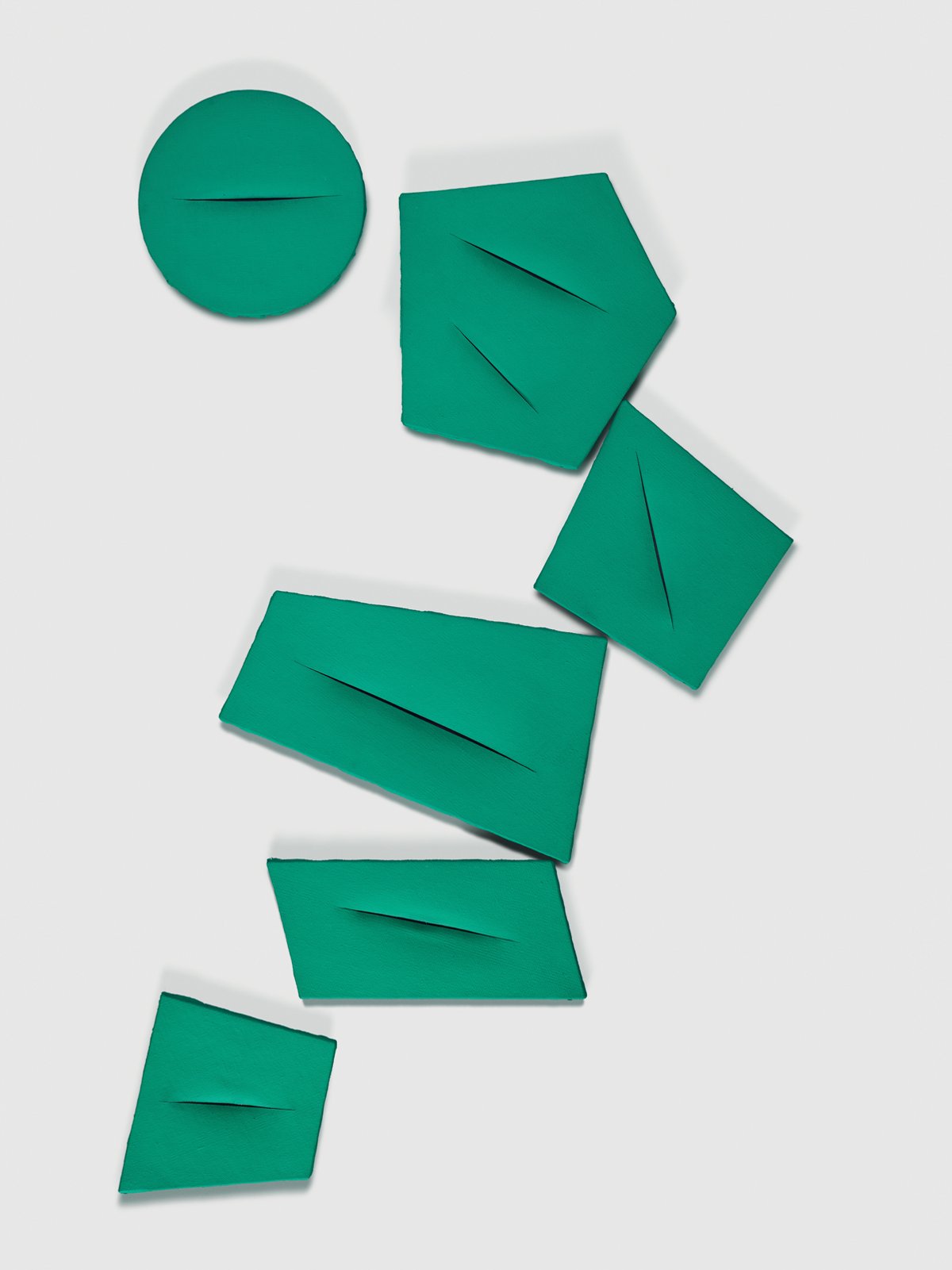 Lucio Fontana's Spatial Concept, The Quanta (1959) © 2018 Fondazione Lucio Fontana/ARS, New York; SIAE, Rome