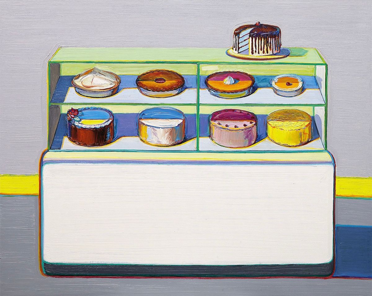 Wayne Thiebaud, Cold Case (2010/2011/2013), Private Collection, courtesy Acquavella Galleries Art © Wayne Thiebaud / Licensed by VAGA, New York, NY