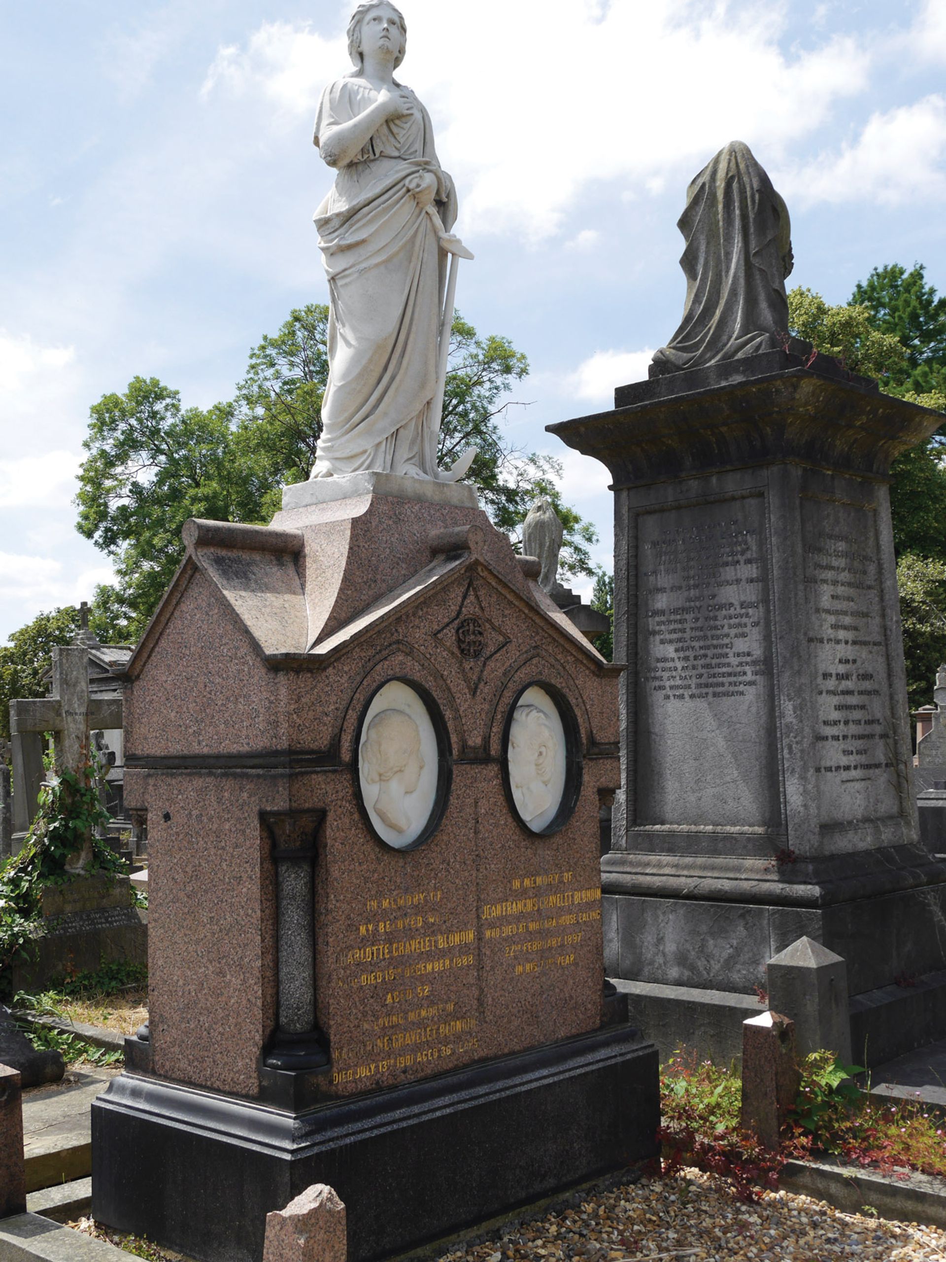 The audacious Jean-François Gravelet is buried in Kensal Green cemetery in northwest London © David Nice