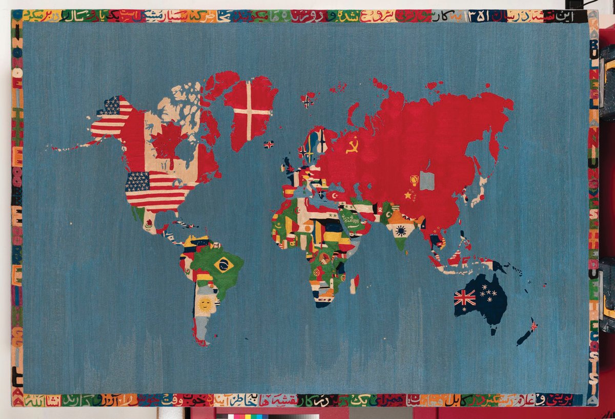 Alighiero Boetti, Mappa (1983-84) Courtesy Tornabuoni Art