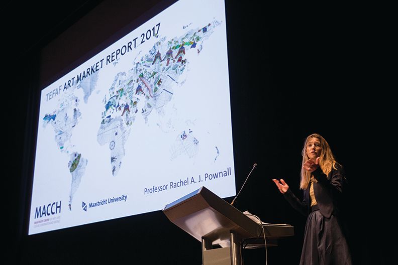 Dr. Rachel Pownall presents the Tefaf Art Market Report in March 2017 Harry Heuts