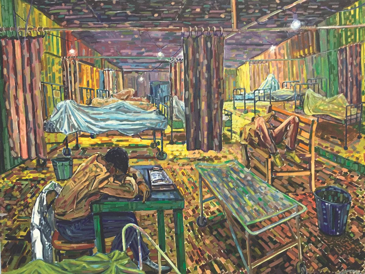 Dying Faculties by Cosmos Shiridzinomwa, one of the artists to represent Zimbabwe in Venice Photo: Tim cornwell