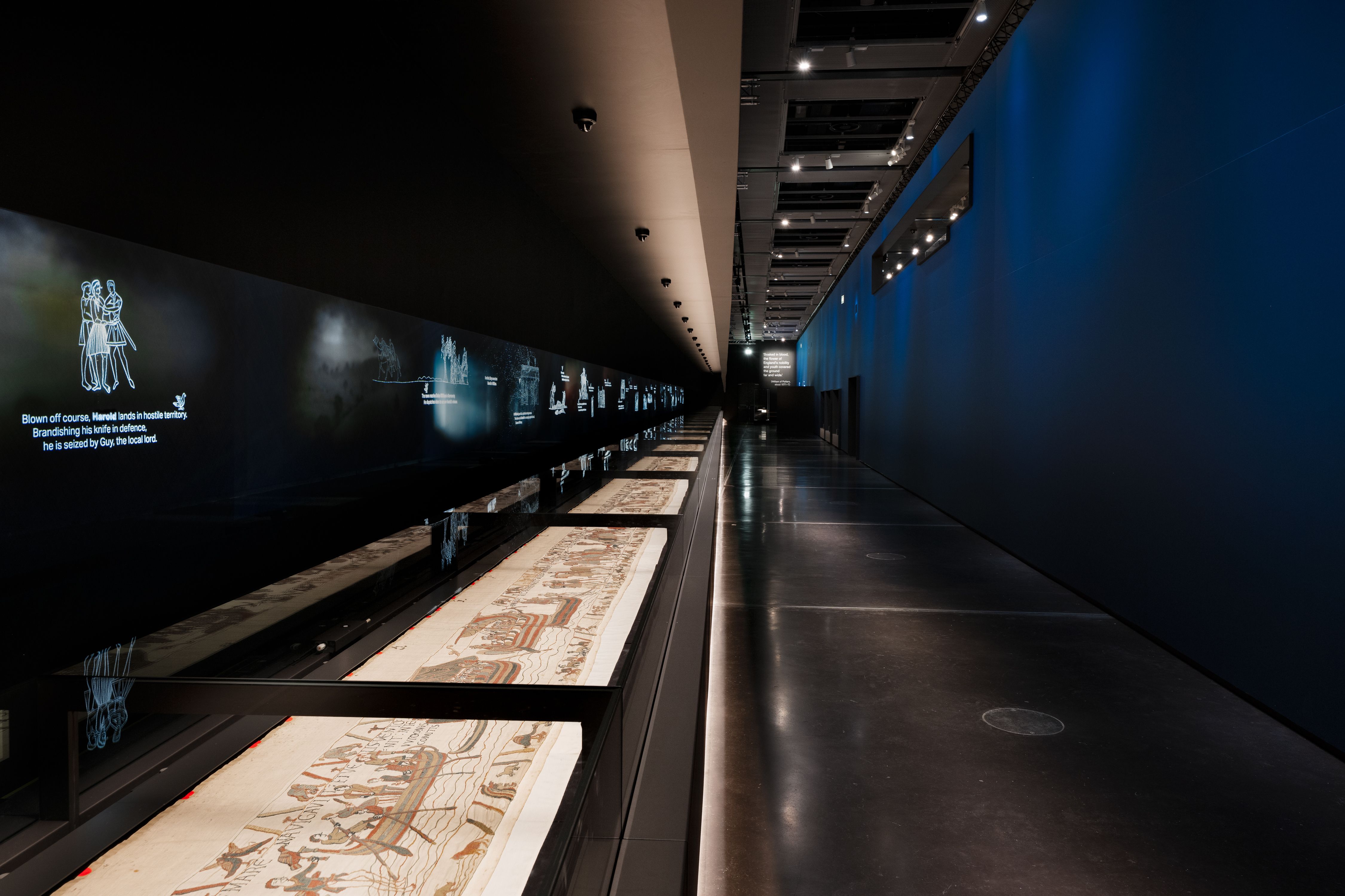 The Bayeux Tapestry exhibition at the British Museum in London opened on 10 September and runs through 11 July 2027 © The Trustees of the British Museum